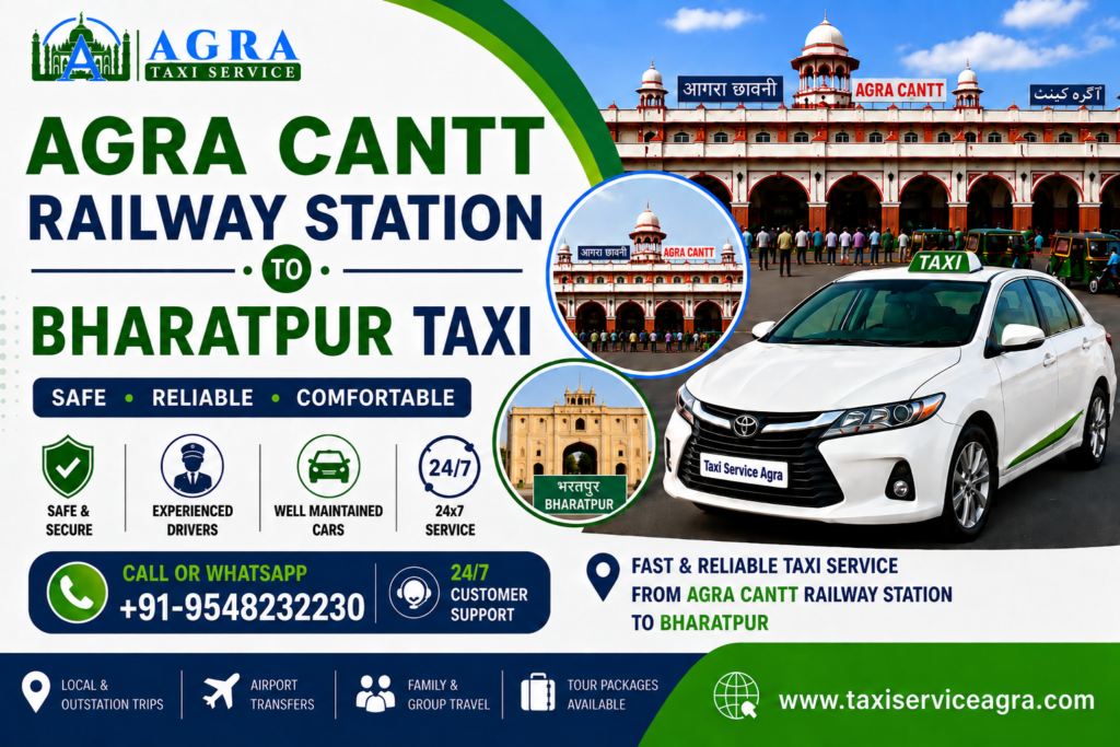 Agra Cantt Railway Station to Bharatpur Taxi