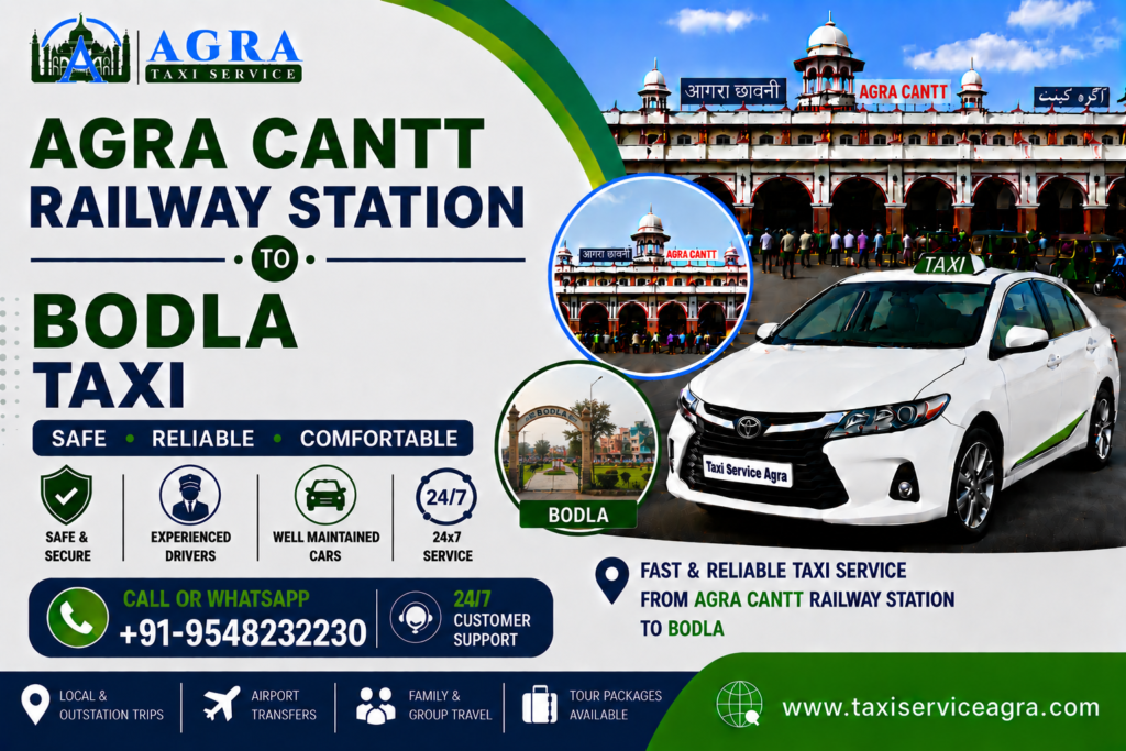 Agra Cantt Railway Station to Bodla Taxi