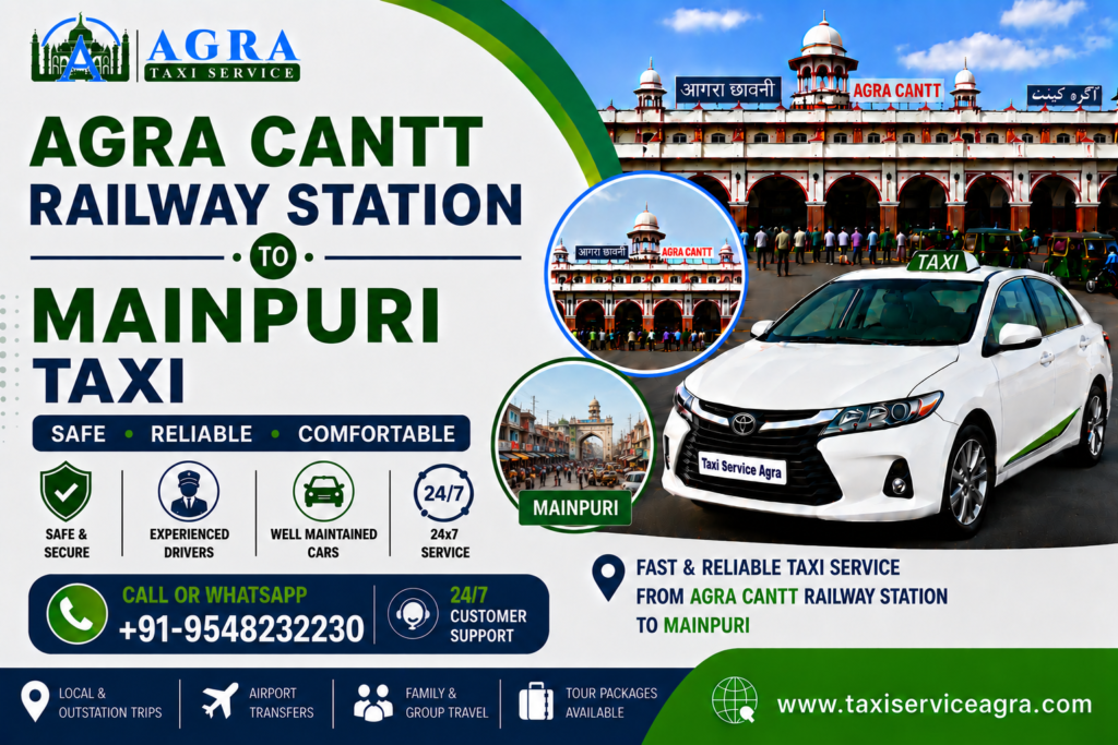 Agra Cantt Railway Station to Mainpuri Tax