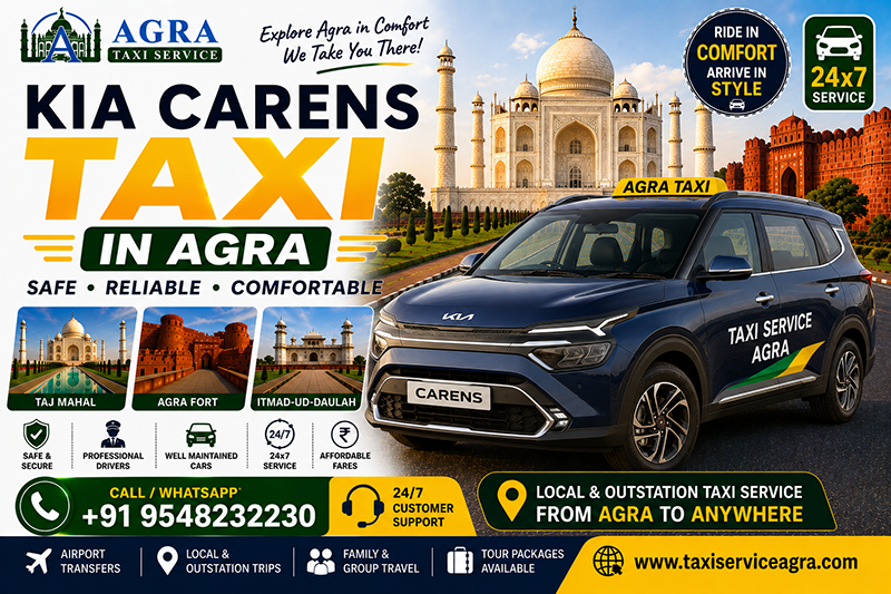 Kia Carens Taxi in Agra