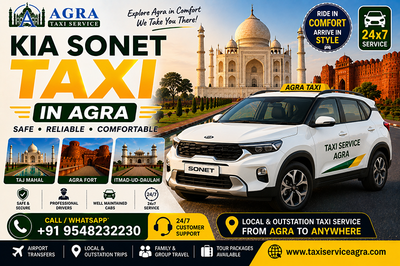 Kia Sonet Taxi in Agra