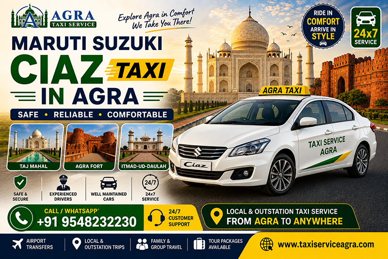 Maruti Suzuki Ciaz Taxi in Agra