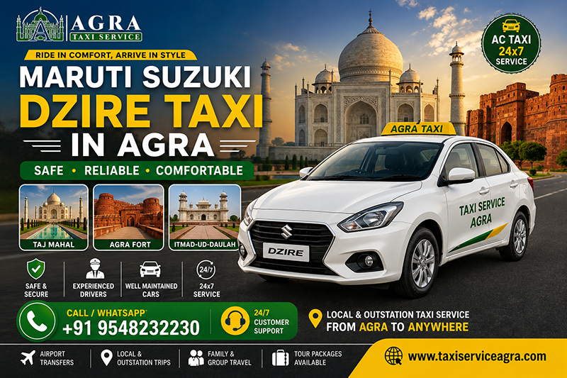 Maruti Suzuki Dzire Taxi in Agra