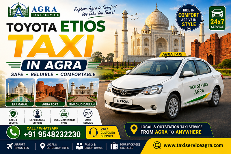 Toyota Etios Taxi in Agra