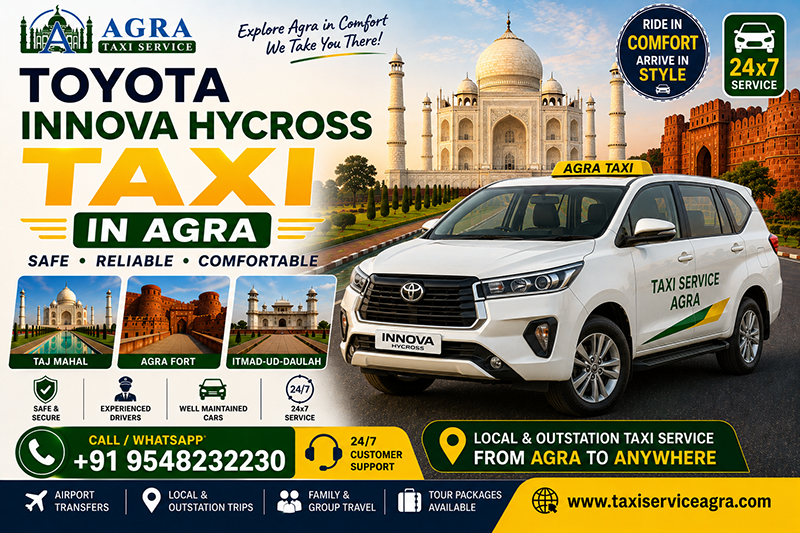 Toyota Innova Hycross Taxi in Agra