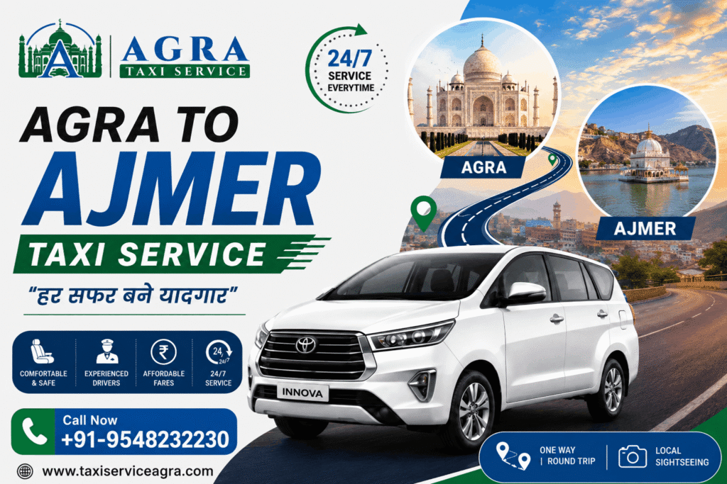 Hire Agra to Ajmer Taxi
