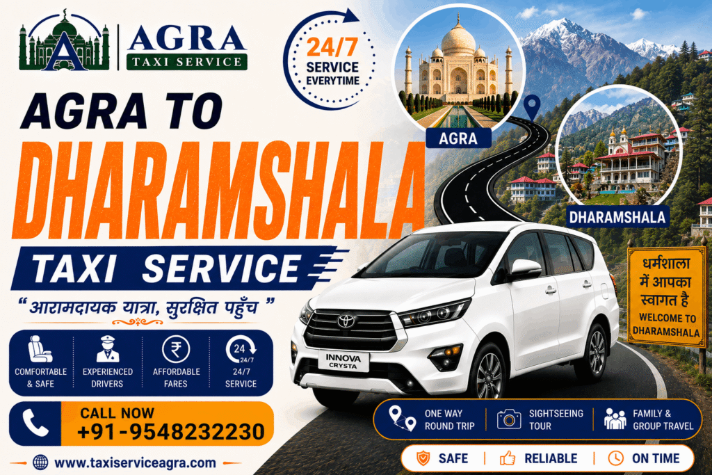 Agra to Dharamshala Taxi