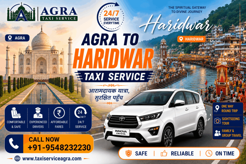 Agra to Haridwar Taxi