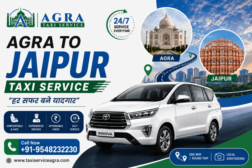 Hire Agra to Jaipur Taxi