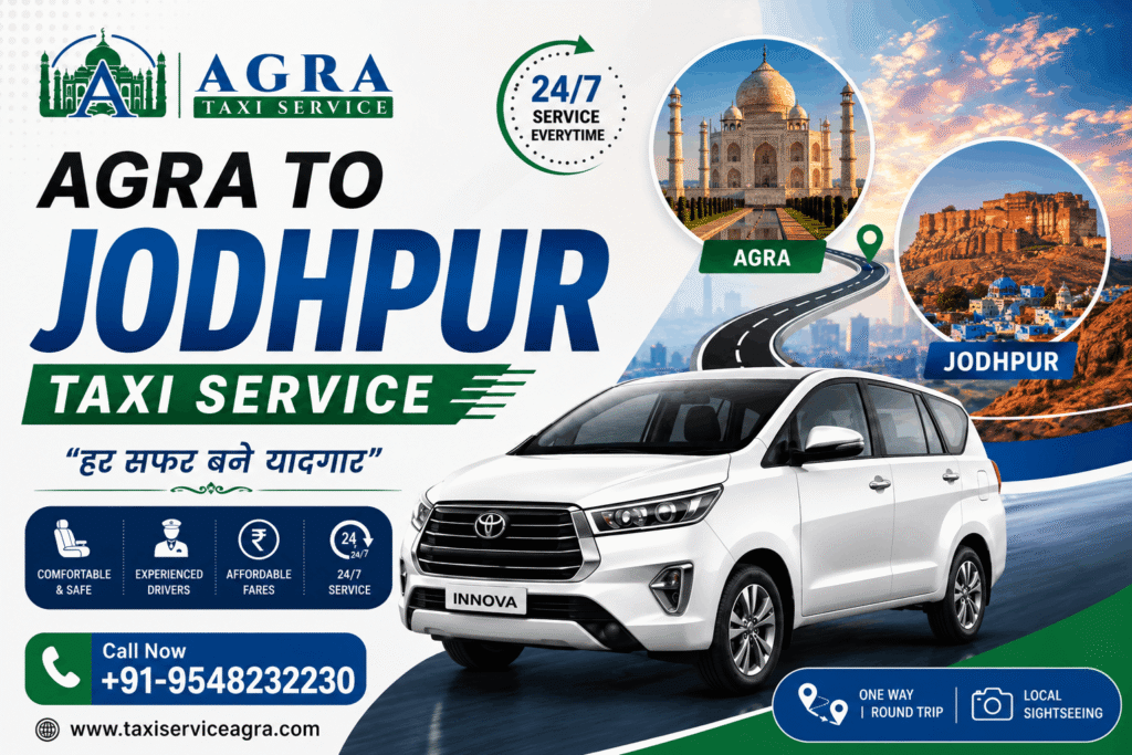 Hire Agra to Jodhpur Taxi
