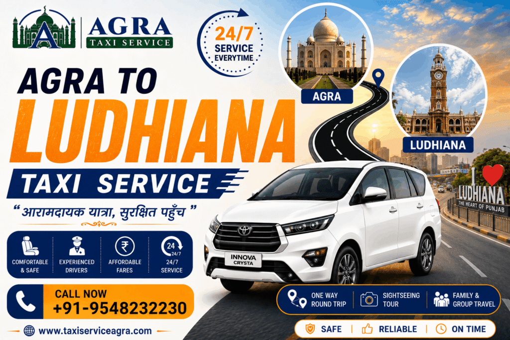 Agra to Ludhiana Taxi