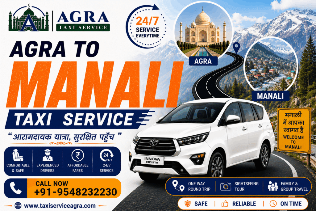 Agra to Manali Taxi