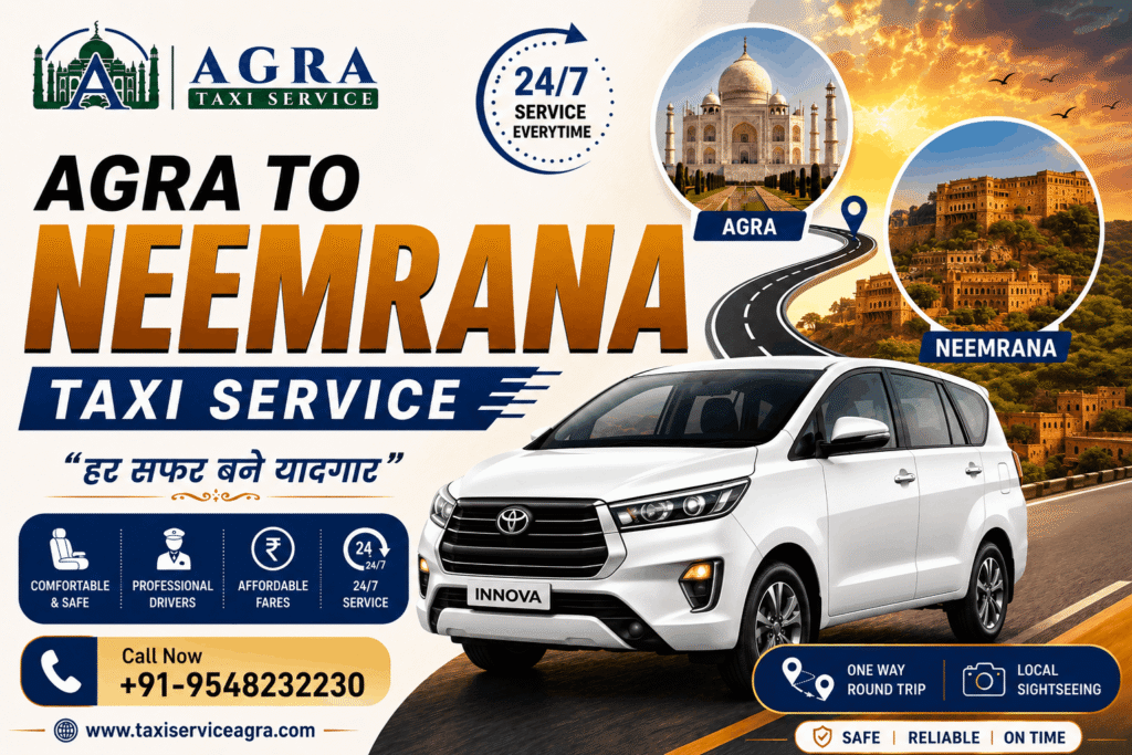Hire Agra to Neemrana Taxi
