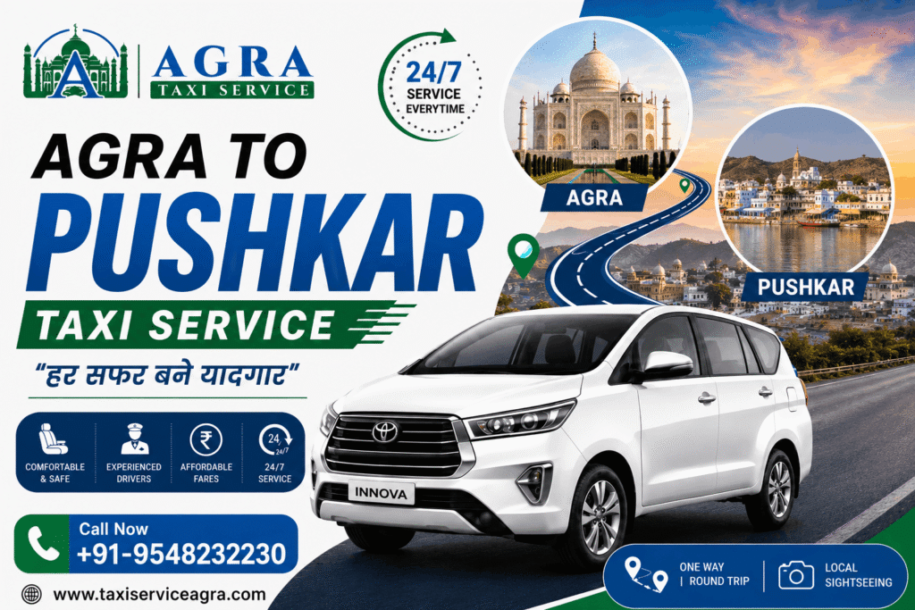 Hire Agra to Pushkar Taxi
