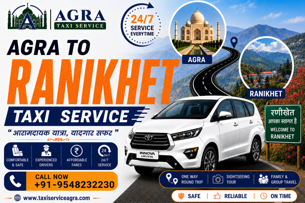 Agra to Ranikhet Taxi