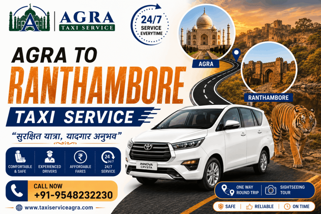Agra to Ranthambore Taxi
