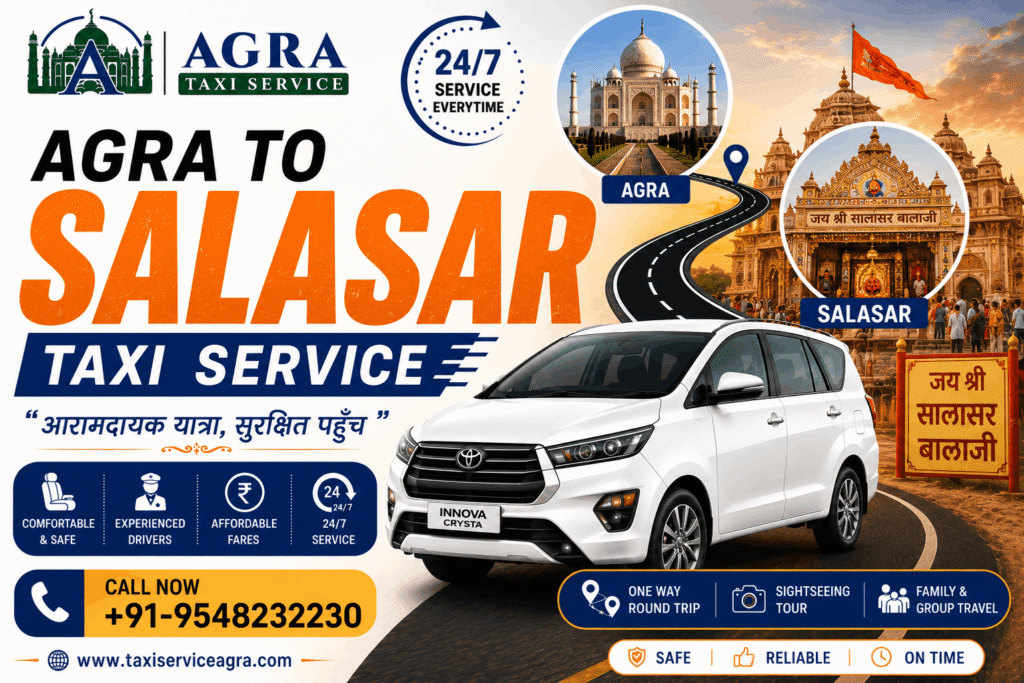 Agra to Salasar Taxi