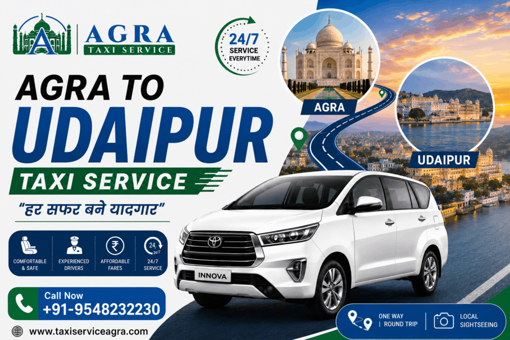 Hire Agra to Udaipur Taxi