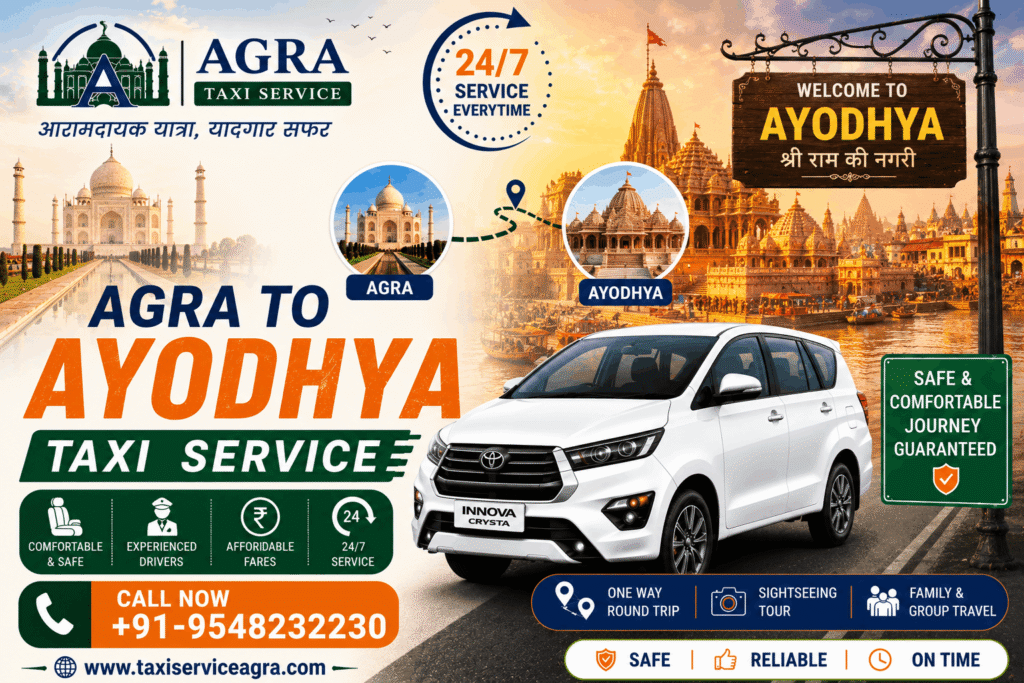 Agra to Ayodhya Taxi