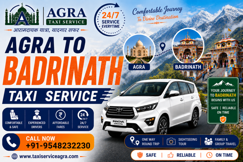 Agra to Badrinath Taxi
