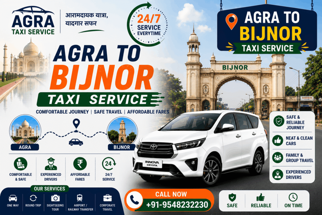 Agra to Bijnor Taxi