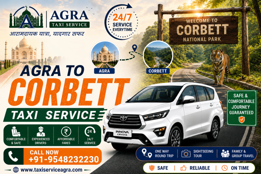 Agra to Corbett Taxi