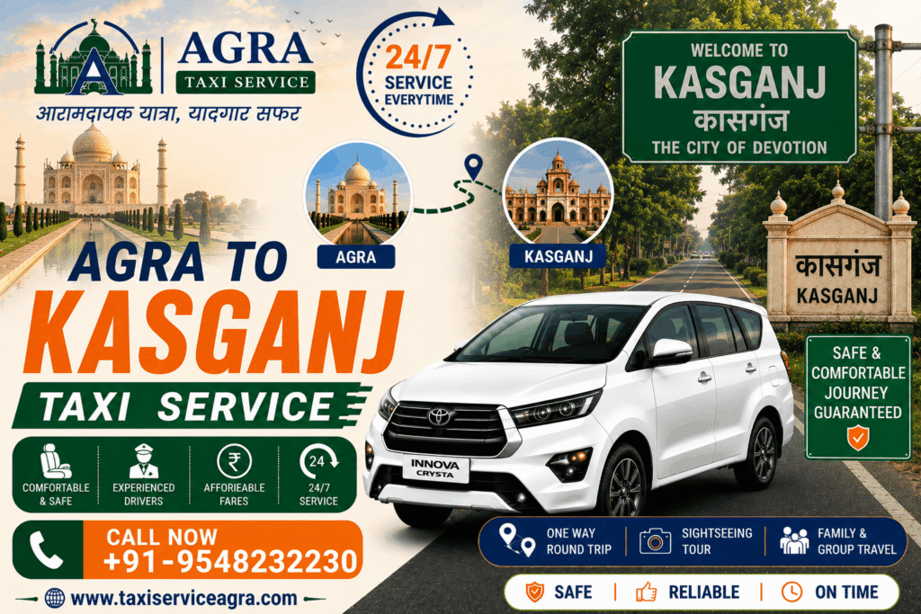 Agra to Kasganj Taxi