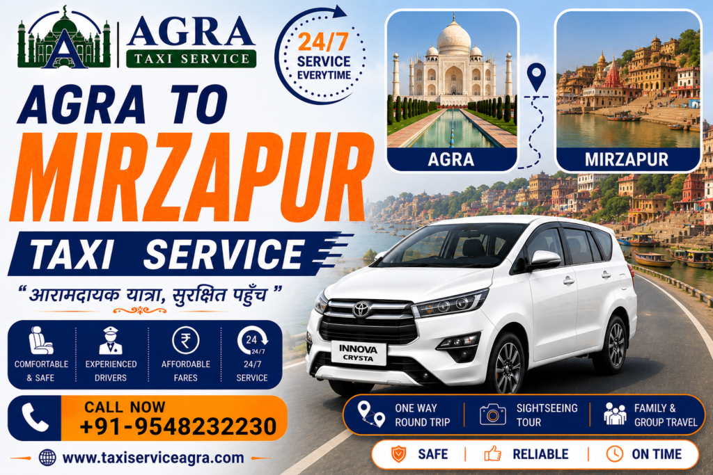 Agra to Mirzapur Taxi
