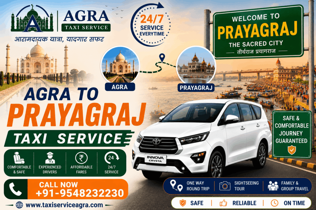Agra to Prayagraj Taxi