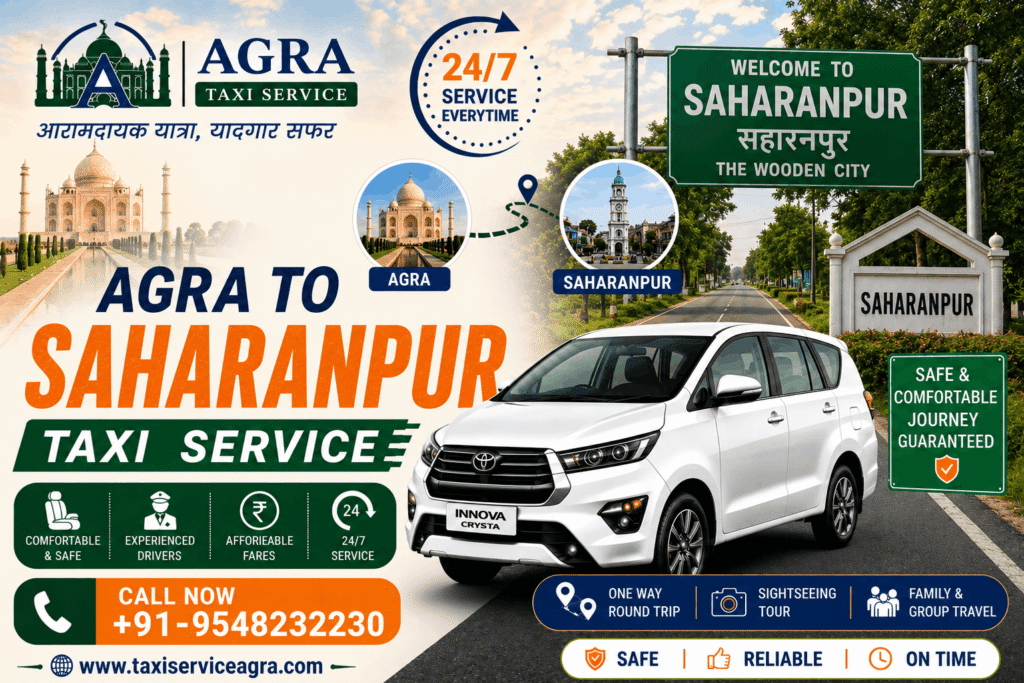 Agra to Saharanpur Taxi