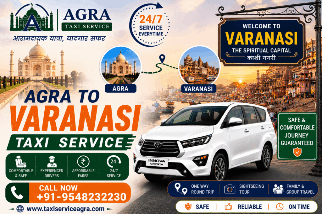 Agra to Varanasi Taxi