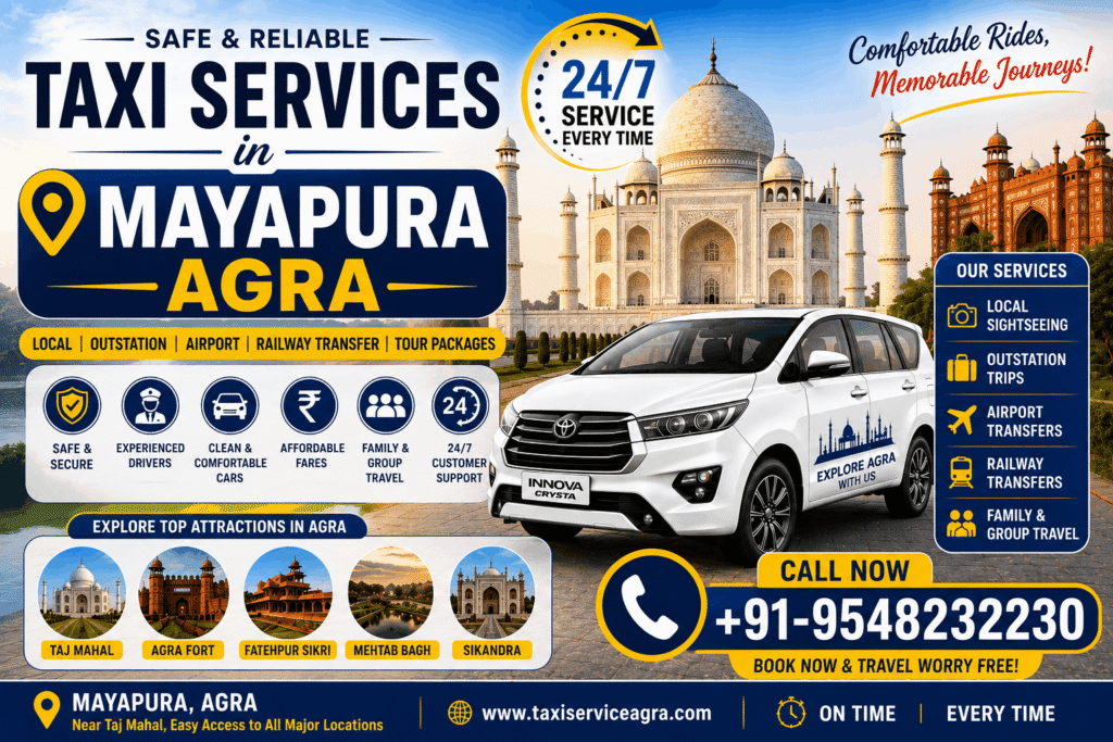 Taxi Services in Mayapura Agra